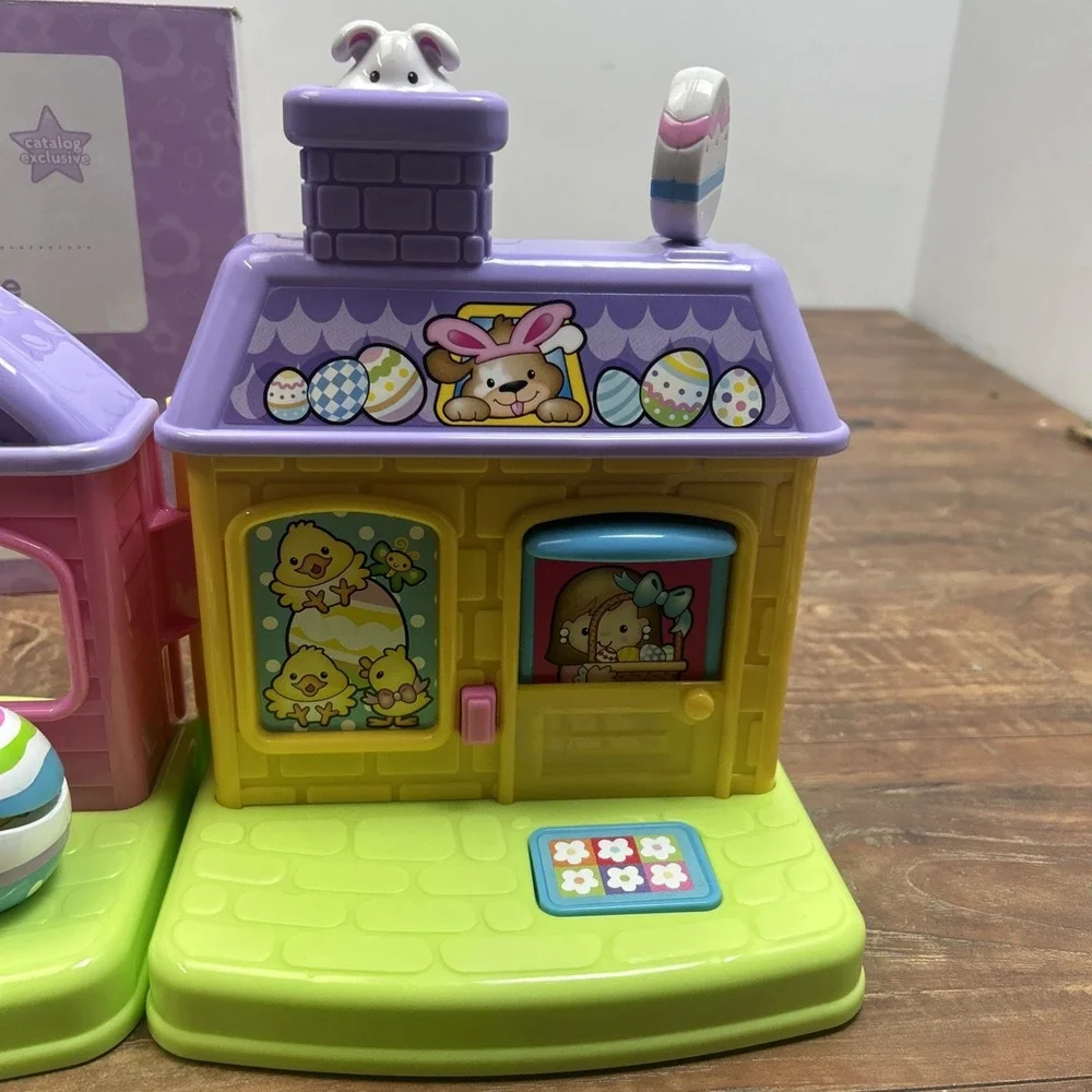 2009 Fisher Price Little People Easter House Surprise Complete & Works! P8224